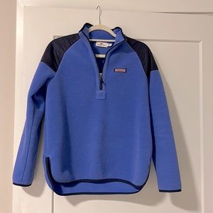 Vineyard Vines Cornflower Stadium Fleece Pullover